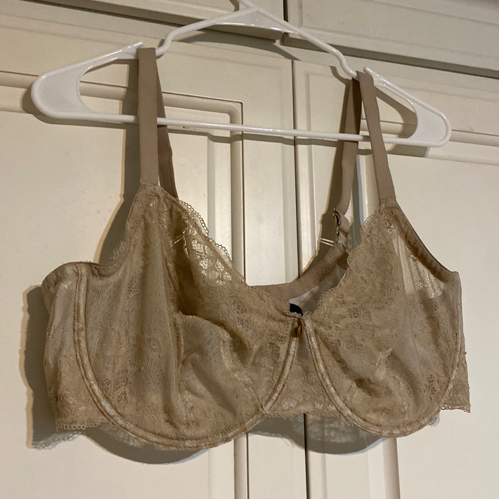 Sheer lace bra